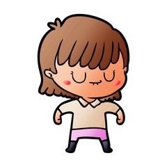 cartoon woman
