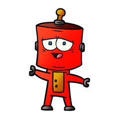 cartoon robot
