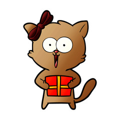 Fototapeta premium cartoon cat