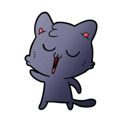cartoon cat singing