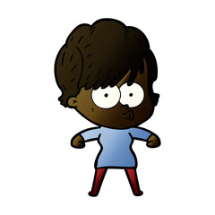 cartoon woman