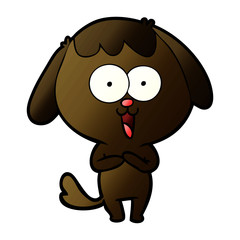 cute cartoon dog