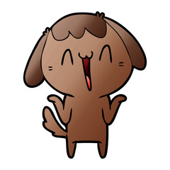 Fototapeta premium cute cartoon dog