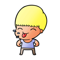 Obraz premium funny cartoon boy