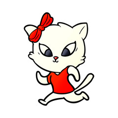 Obraz premium cartoon cat