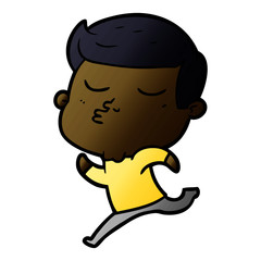 cartoon model guy pouting