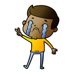 cartoon man crying