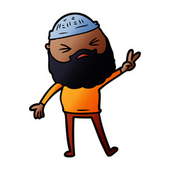 cartoon man with beard