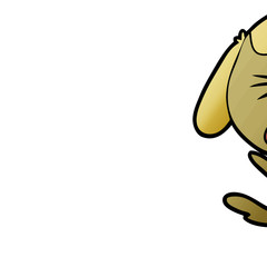 cute cartoon dog barking