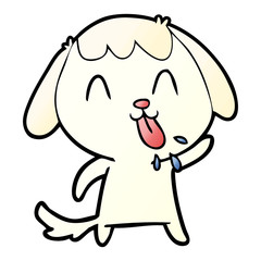 Fototapeta premium cute cartoon dog
