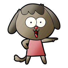 cute cartoon dog