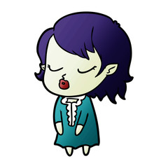 cute cartoon vampire girl