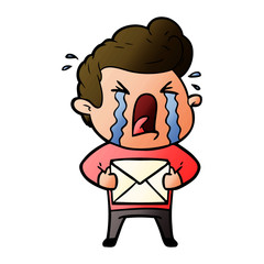 cartoon crying man