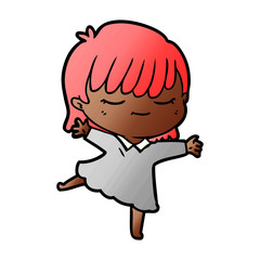 cartoon woman
