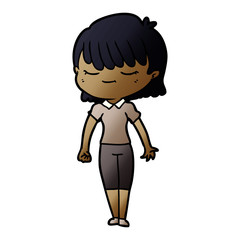 cartoon woman