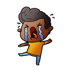 cartoon crying man