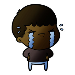 cartoon man crying