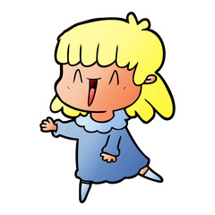 cartoon woman