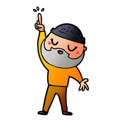 cartoon man with beard