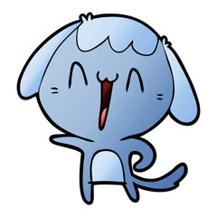 cartoon laughing dog