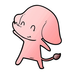 Obraz premium cute cartoon elephant