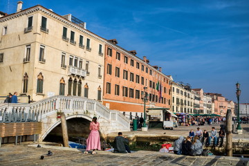 Fototapeta na wymiar Venedig, Ponte della Paglia
