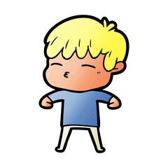 cartoon frustrated man