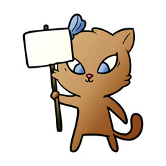 Obraz premium cartoon cat