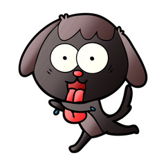 Naklejka premium cute cartoon dog
