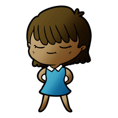 cartoon woman
