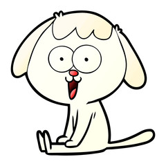 cute cartoon dog