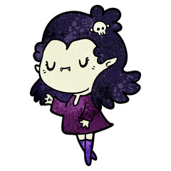 cute cartoon vampire girl