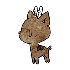 cute cartoon deer