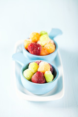 Frozen fruit salad