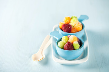Frozen fruit salad