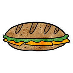 cartoon chesse sandwich