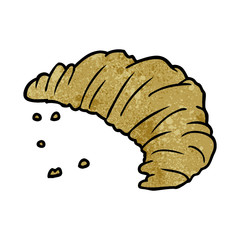 cartoon croissant