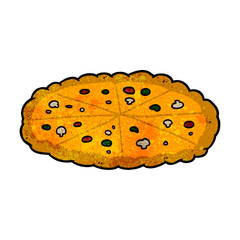cartoon double cheese pizza