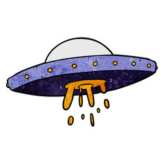 cartoon flying UFO