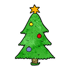 cartoon christmas tree
