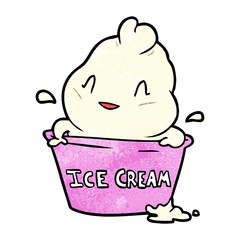 cute cartoon ice cream