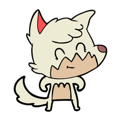 cartoon friendly fox