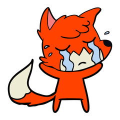 crying fox cartoon