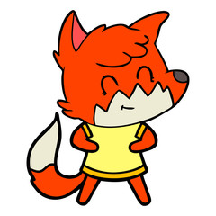 cartoon friendly fox