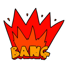 cartoon bang sign