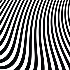 Abstract Black and White Modern Striped Background