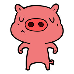 cartoon content pig