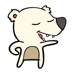 cartoon polar bear
