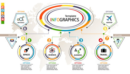 Infographic template. Vector