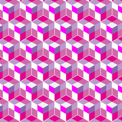 abstract cube pattern. Colorful design, geometric 3d vector wallpaper, cube pattern background.